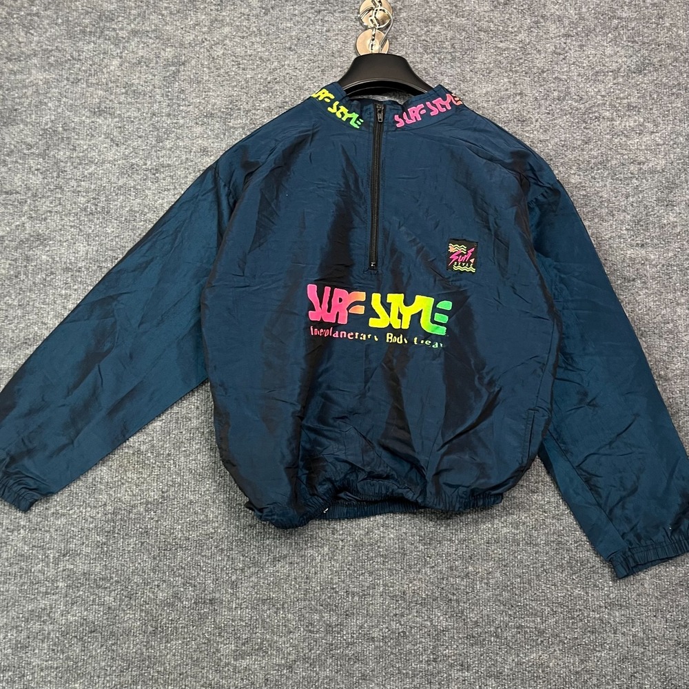 VTG Surf Style Windbreaker Jacket Boys Interplanetary Body Gear Pullover - 14 16